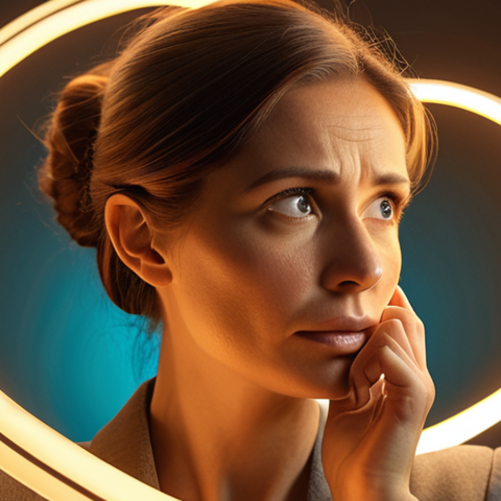 A thoughtful business professional, perhaps a woman with a genuine expression, deeply engaged in understanding an abstract, glowing swirl of human emotions and hopes, emanating from a customer profile. The scene emphasizes empathy and intuitive insight beyond mere data, with a subtle blend of digital and organic elements, warm, inviting tones, hyperrealistic.