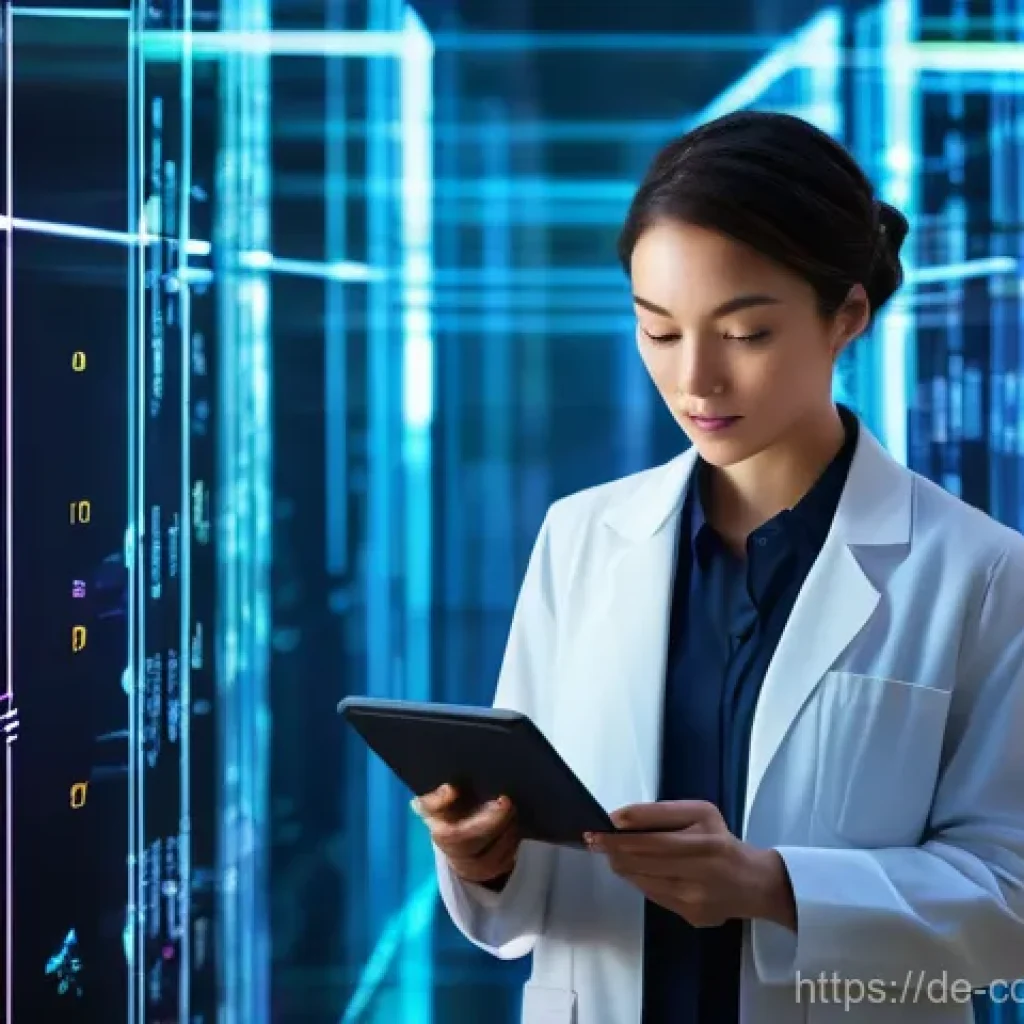 소비자 행동 데이터 활용과 조직 변화 성공 사례 - **Prompt:** A highly detailed and futuristic scene depicting a "data mine." A brilliant, intelligent...