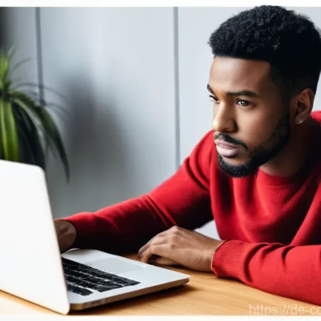 소비자 피해 예방을 위한 실무 가이드 - **Online Shopping Caution: Identifying Suspicious Deals**
    A vigilant young adult, wearing comfor...