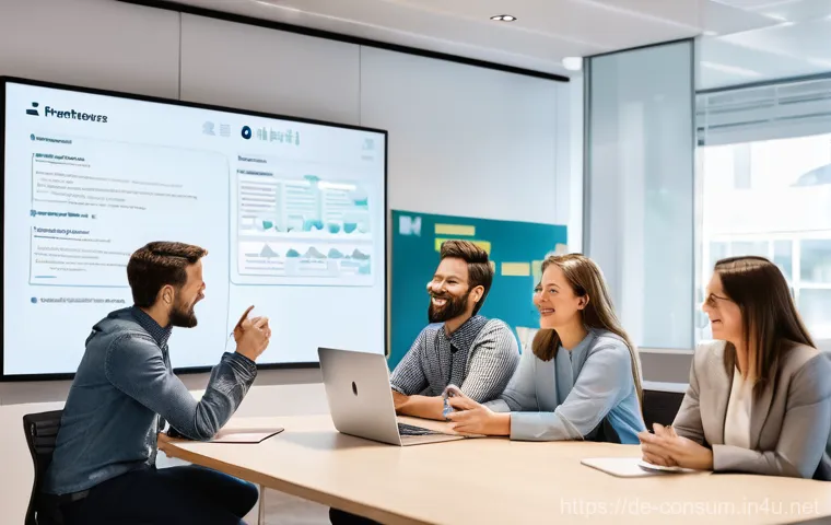 소비자중심 경영과 디지털 혁신의 연계 전략 연구와 분석 - **Prompt:** A sophisticated business professional, male or female, stands confidently amidst a breat...