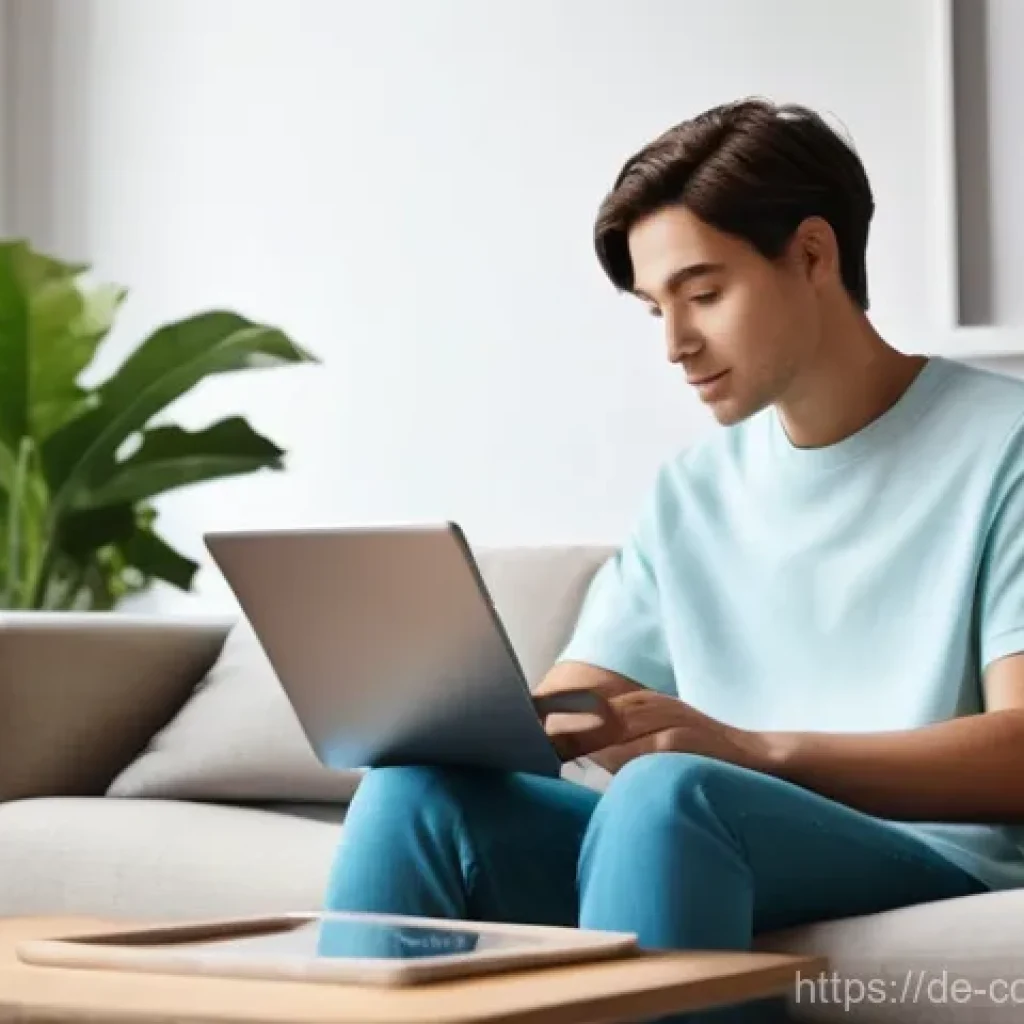 소비자 행동 변화와 그 영향 - **Prompt 1: The Modern Online Shopper**
    A young adult (20s-30s, gender-neutral) is comfortably s...