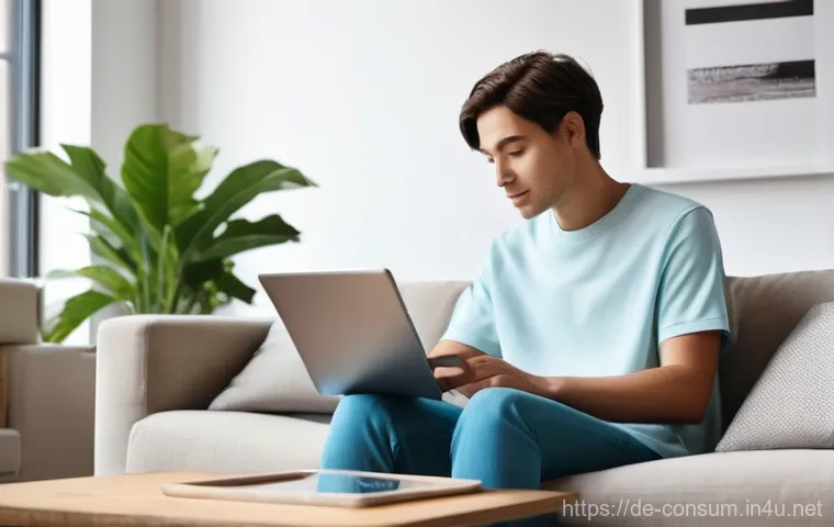 소비자 행동 변화와 그 영향 - **Prompt 1: The Modern Online Shopper**
    A young adult (20s-30s, gender-neutral) is comfortably s...