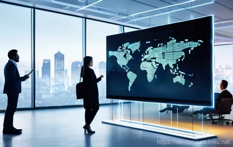 소비자 행동 데이터를 활용한 신제품 혁신 전략 연구와 분석 - **Prompt:** A dynamic, brightly lit modern tech office environment at dusk. Diverse team of five bus...