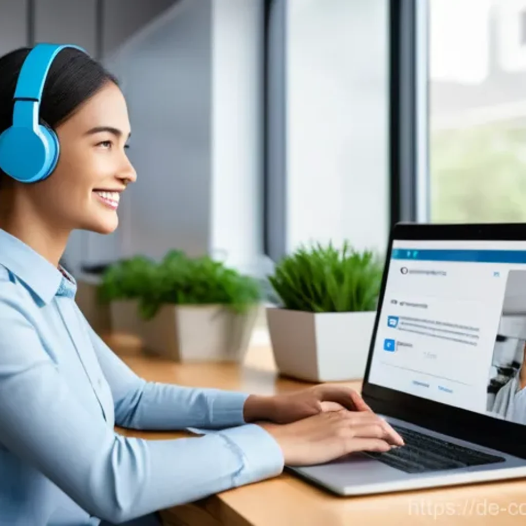 소비자 불만 관리 시스템 구축 사례 - **Prompt 1: Seamless Digital & Human Customer Support**
    "A clean, brightly lit, modern customer ...