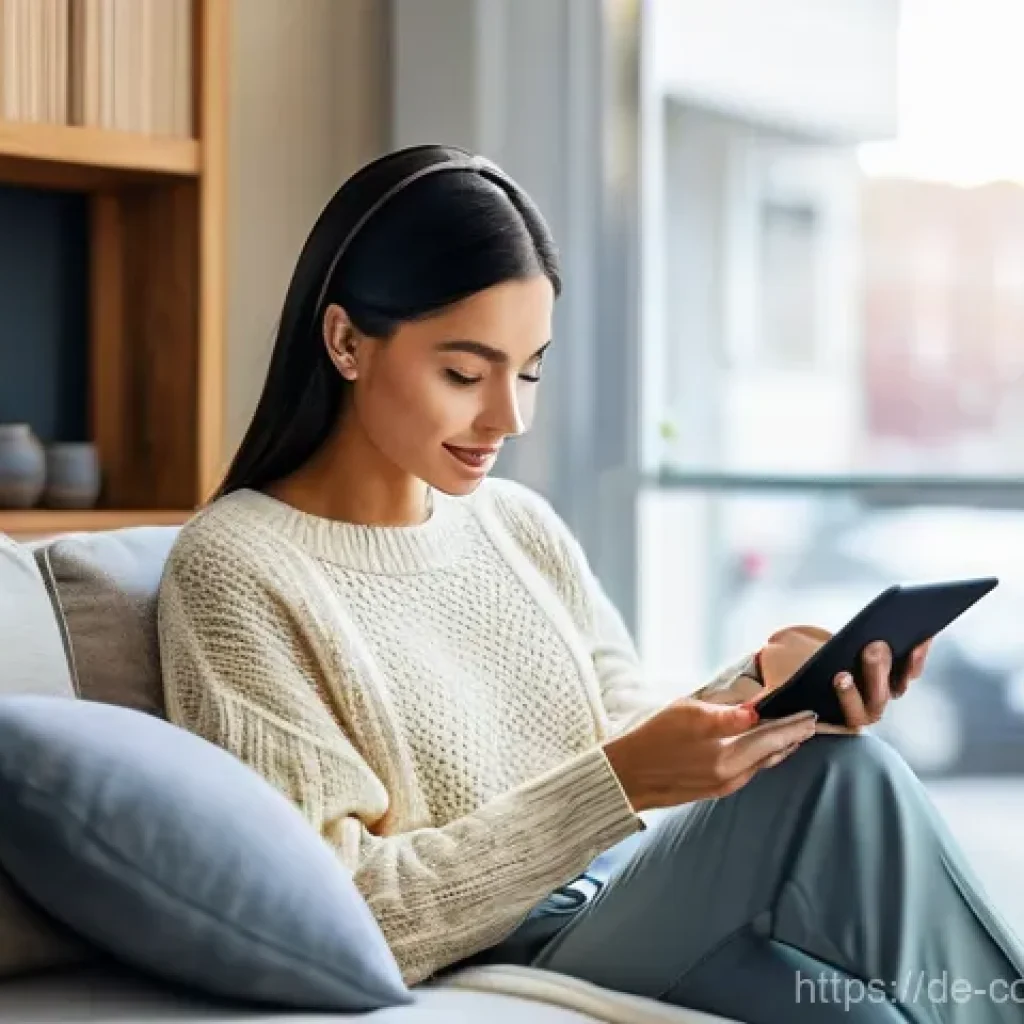 소비자 행동 변화와 비즈니스 영향 - **Digital Shopping & Convenience: The Homebound Browser**
    "A young adult, in their late 20s or e...