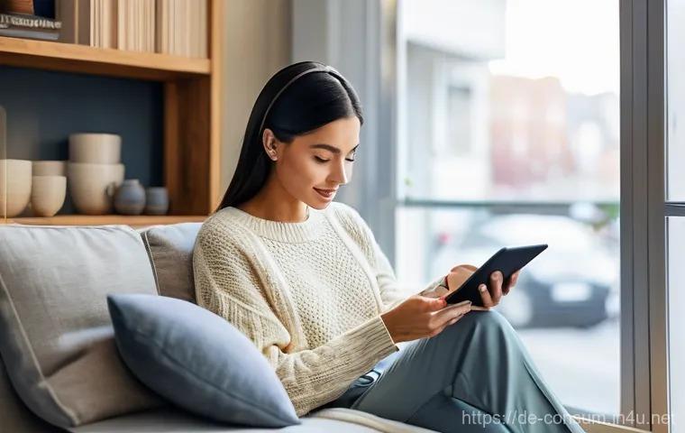 소비자 행동 변화와 비즈니스 영향 - **Digital Shopping & Convenience: The Homebound Browser**
    "A young adult, in their late 20s or e...