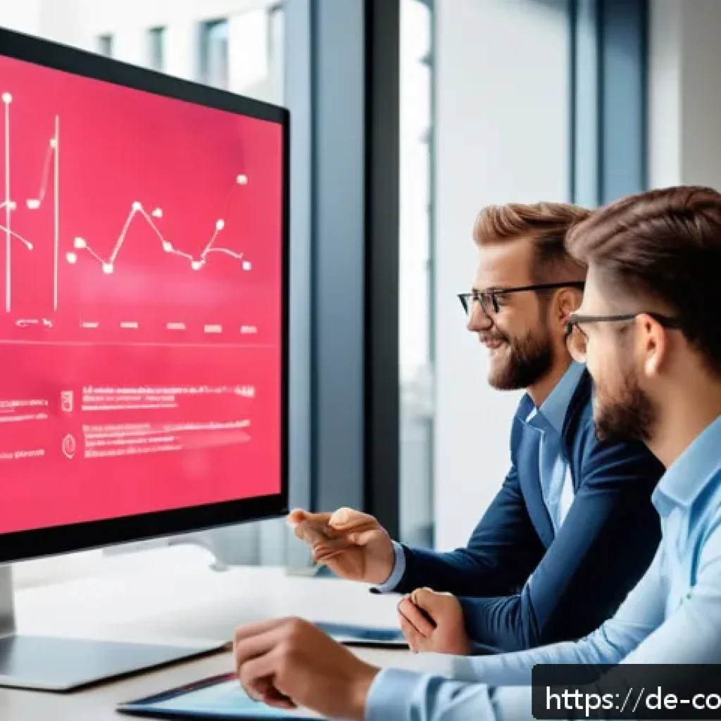 소비자중심 경영 사례와 디지털 혁신 전략 연구와 분석 - A modern corporate office scene in Germany, featuring a diverse team of professionals collaborating ...