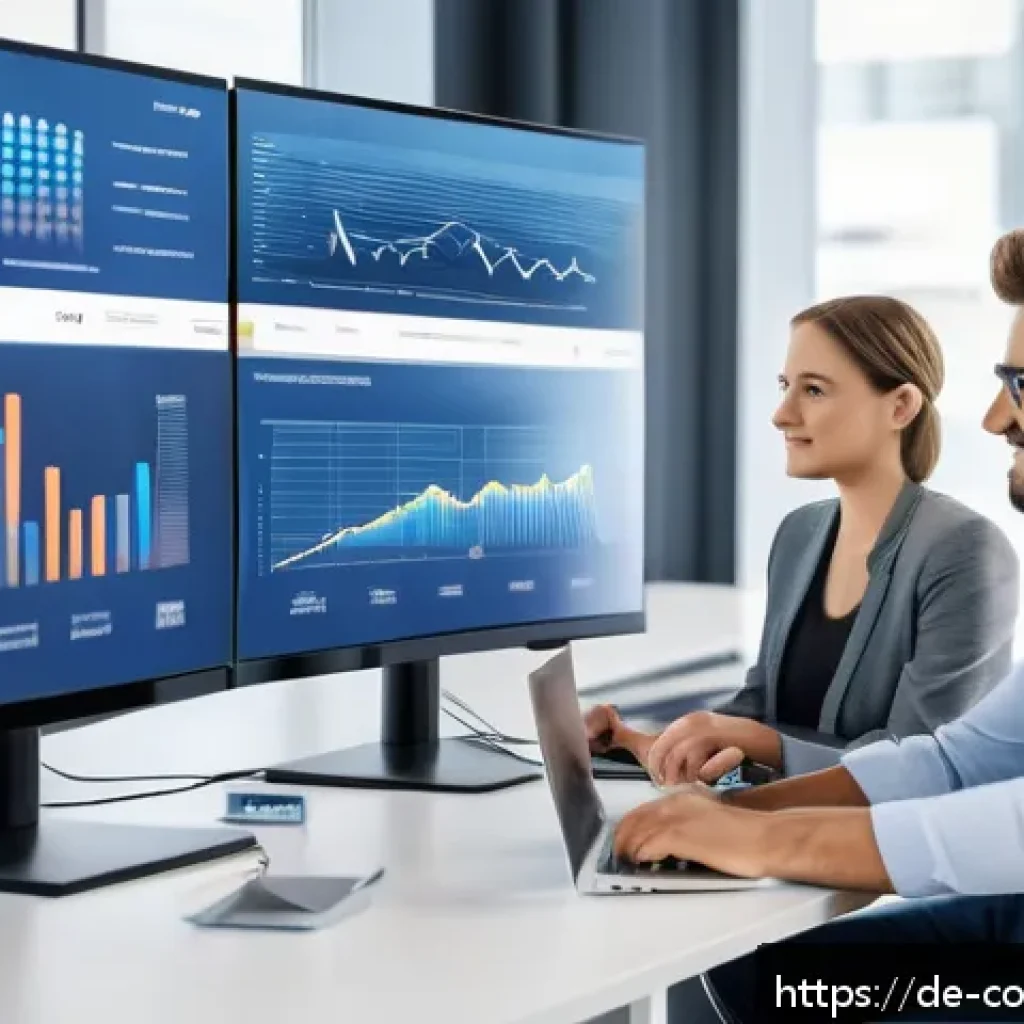 소비자 불만 관리 트렌드 분석 - A modern office scene depicting a diverse team of customer service professionals collaborating with ...